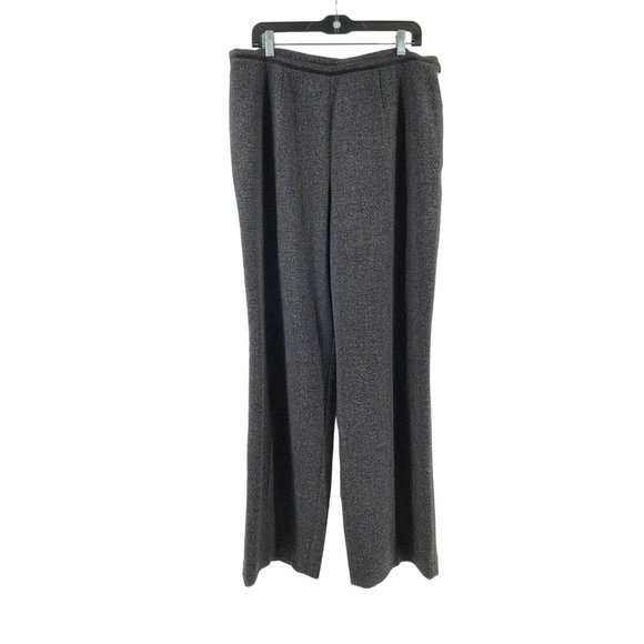 NWT Jones New York Women's Gray Mid Rise Flare Leg Side Zip Dress Pants Size 16 - Picture 2 of 12